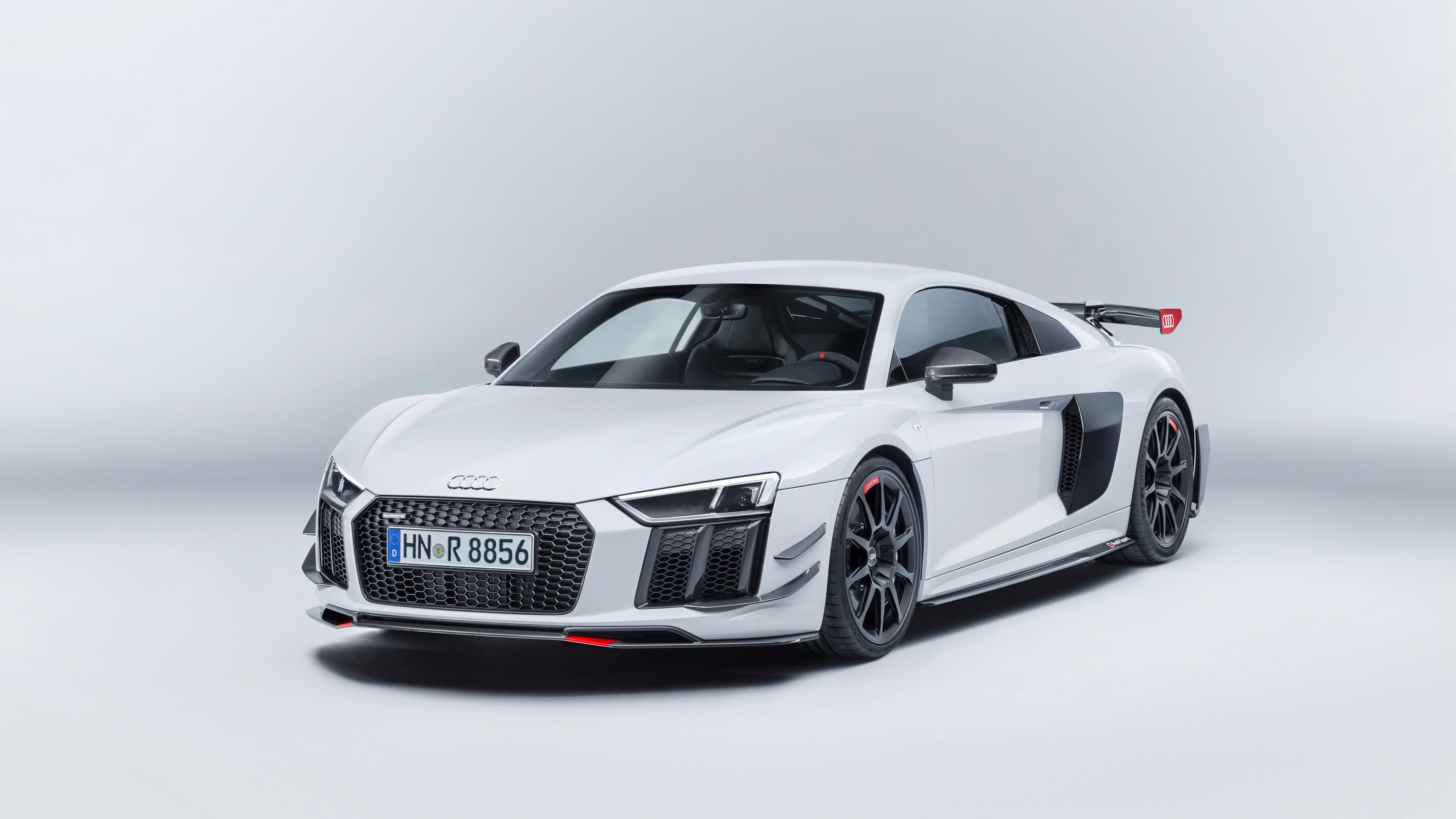 Black Audi r 8 Coupe. Wallpaper in 3840x2160 Resolution