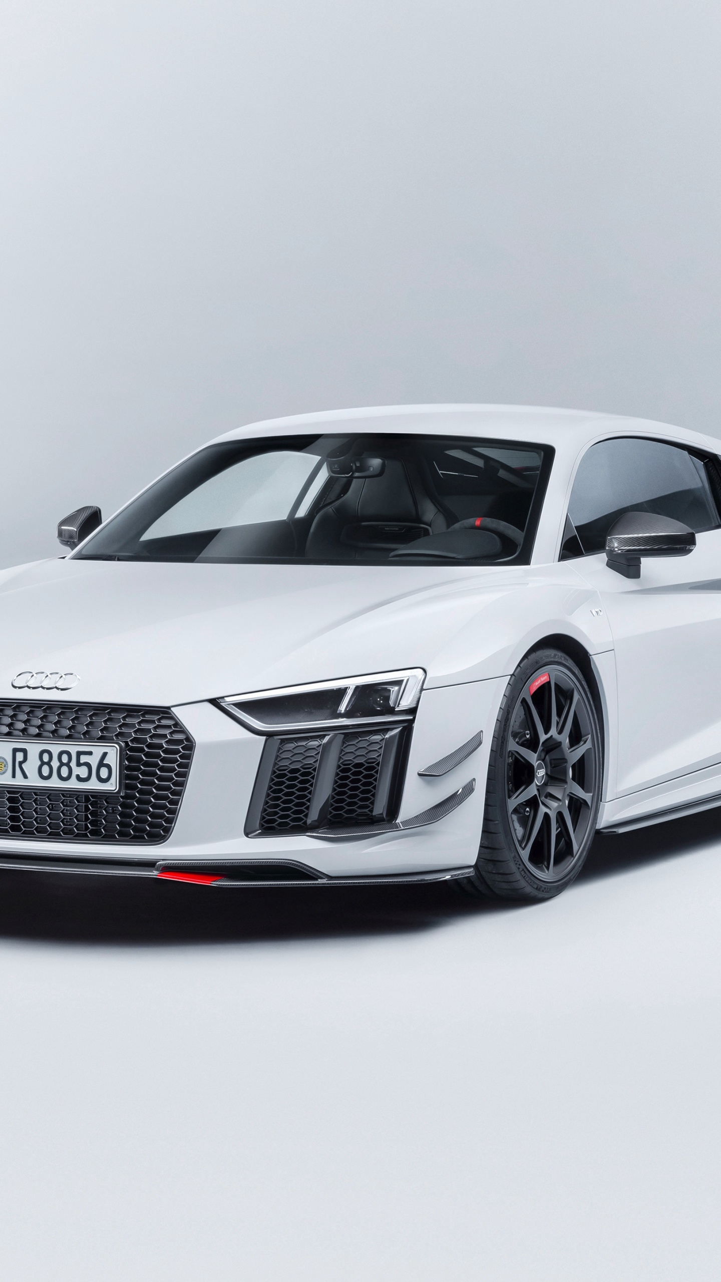 Audi r 8 Coupé Noir. Wallpaper in 1440x2560 Resolution