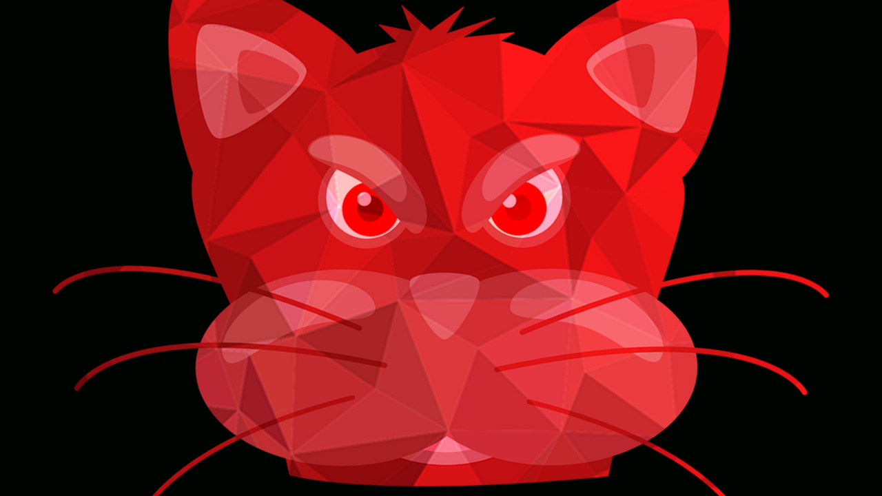 Dragón Rojo Con Fondo Negro. Wallpaper in 1280x720 Resolution