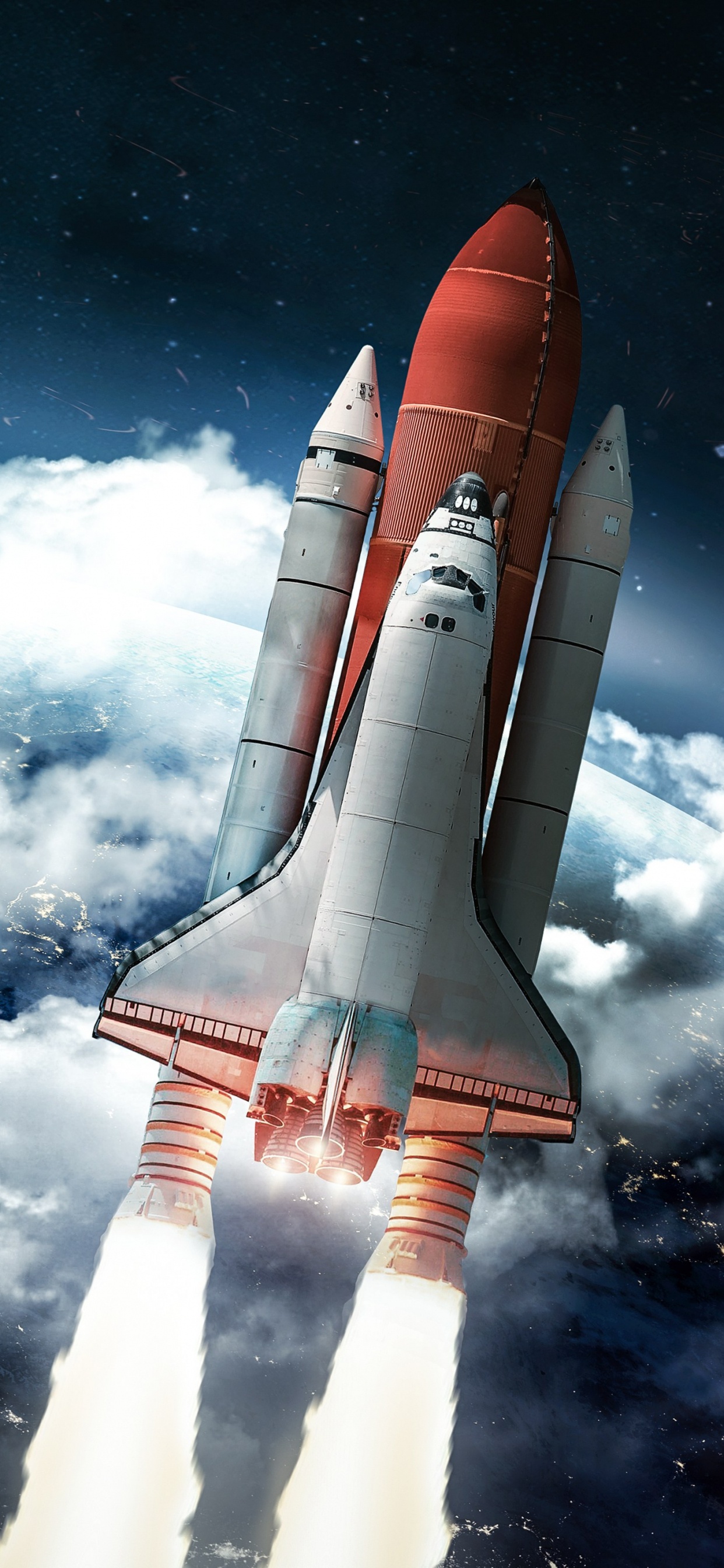 Espacio, Cohete, Starship, Nave, Cohete Espacial. Wallpaper in 1242x2688 Resolution
