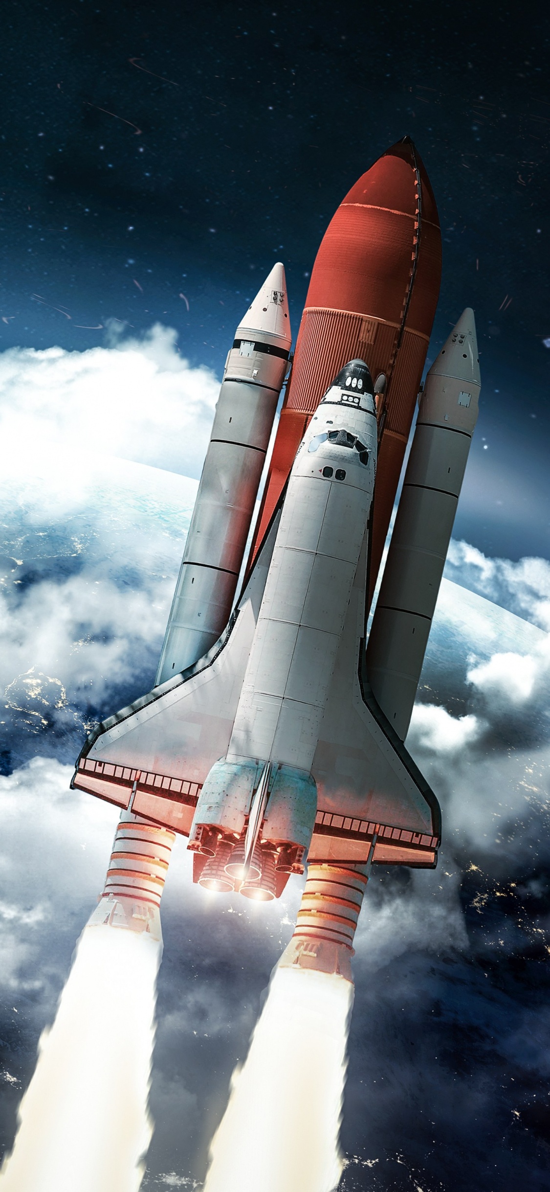 Space, Rocket, Starship, Spacecraft, Space Rocket. Wallpaper in 1125x2436 Resolution