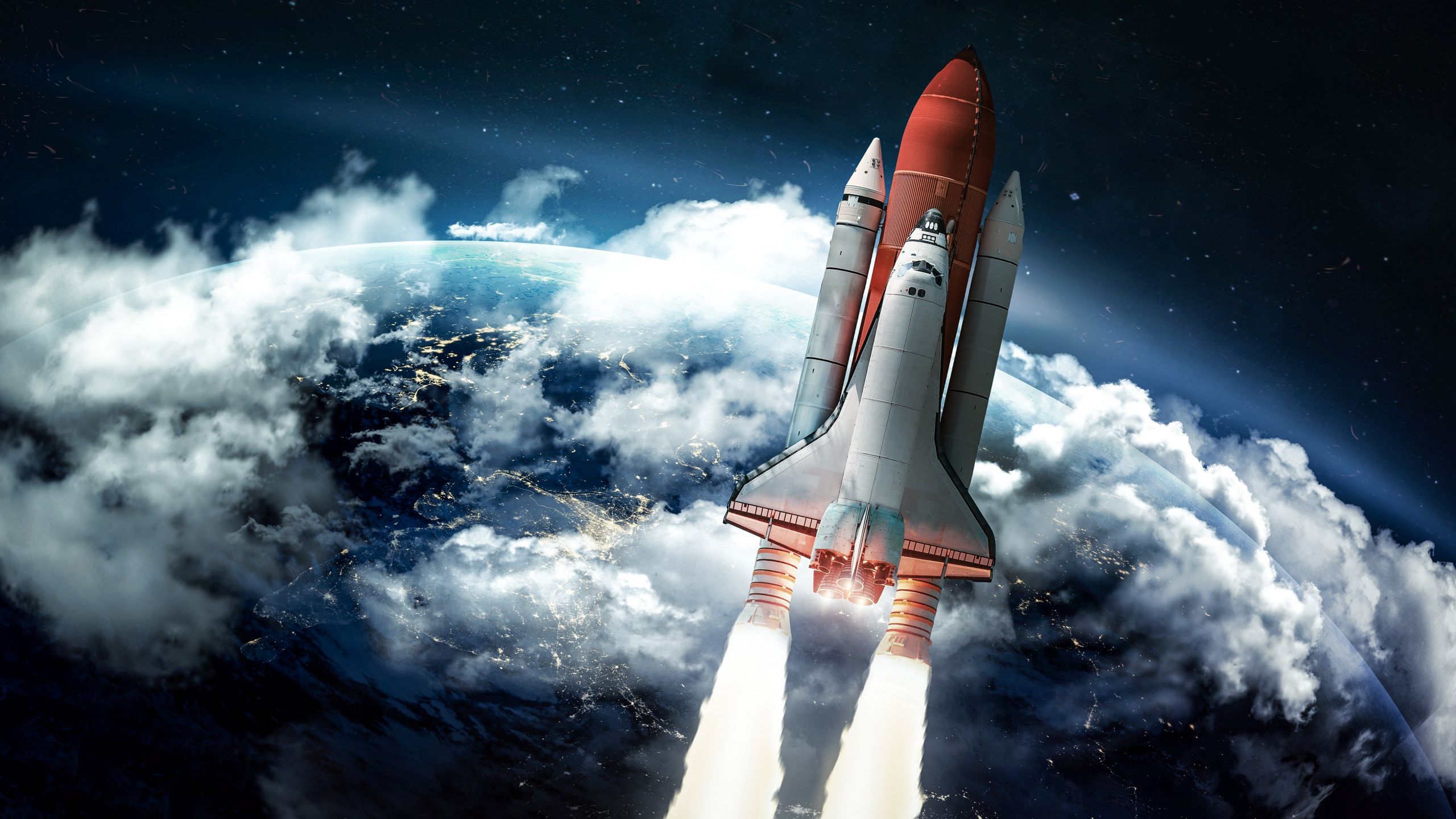 Space, Rocket, Starship, Spacecraft, Space Rocket. Wallpaper in 2560x1440 Resolution