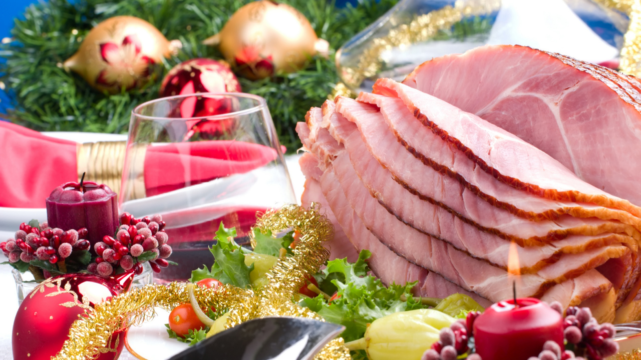 El Día De Navidad, Alimento, Plato, Corte Frío, Decorar. Wallpaper in 1280x720 Resolution