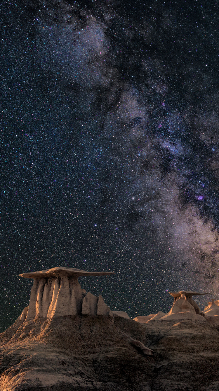 Milky Way, Star, Andromeda Galaxy, Galaxy, Night Sky. Wallpaper in 750x1334 Resolution
