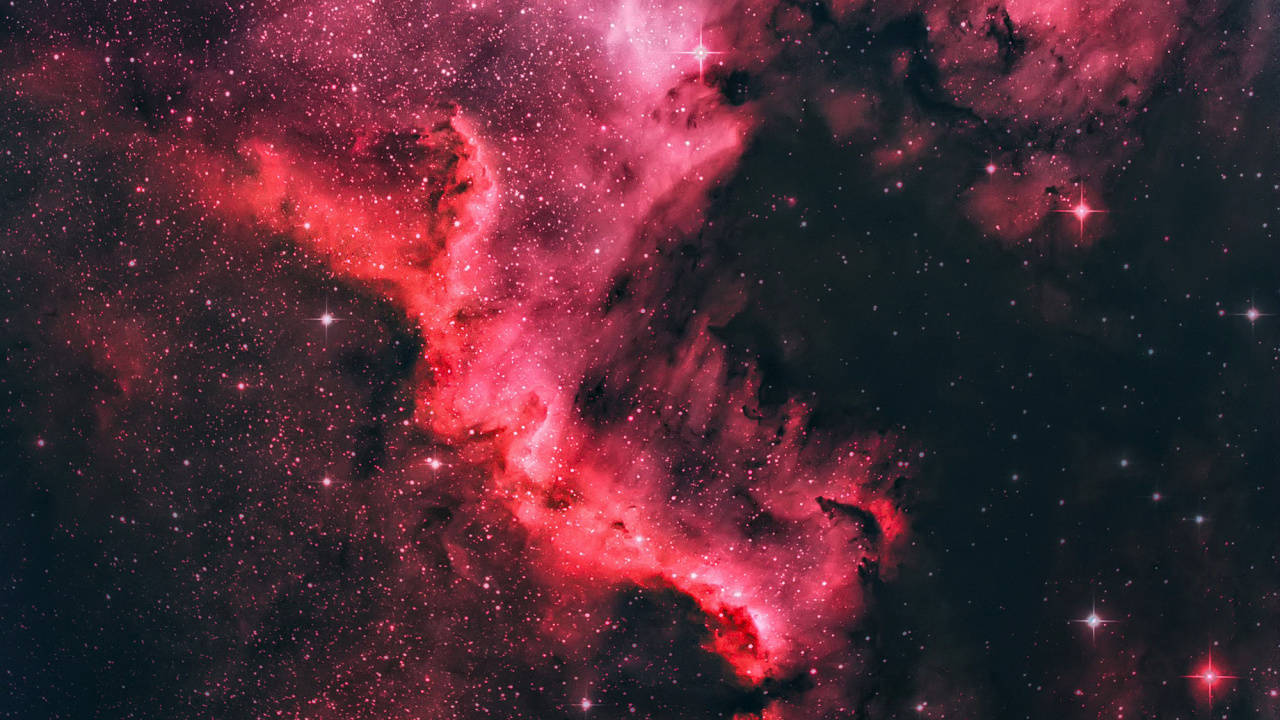 Rote Und Schwarze Galaxie Abbildung. Wallpaper in 1280x720 Resolution