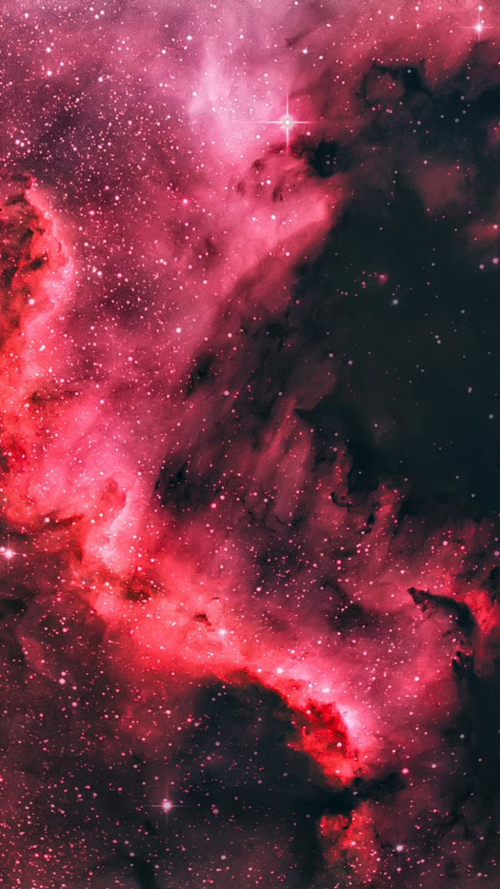 Rote Und Schwarze Galaxie Abbildung. Wallpaper in 720x1280 Resolution