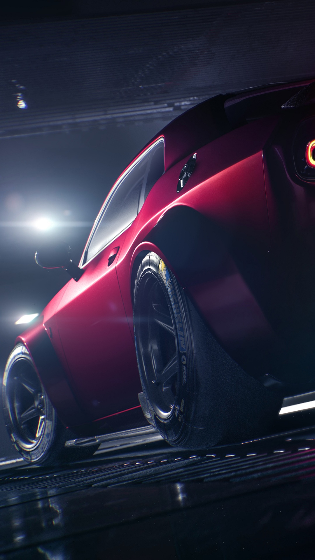 Roter Ferrari 458 Italia Unterwegs. Wallpaper in 1080x1920 Resolution