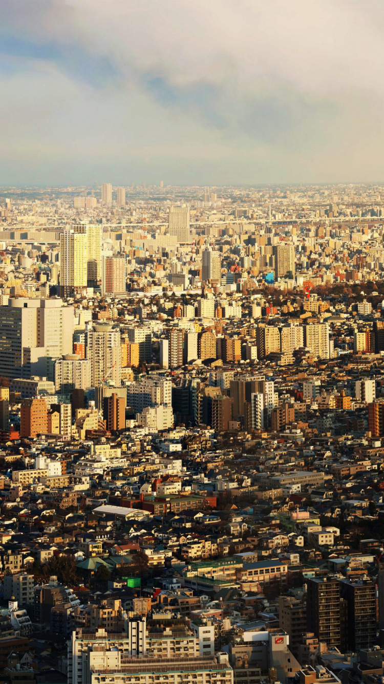 Aerial View of City Buildings During Daytime. Wallpaper in 750x1334 Resolution