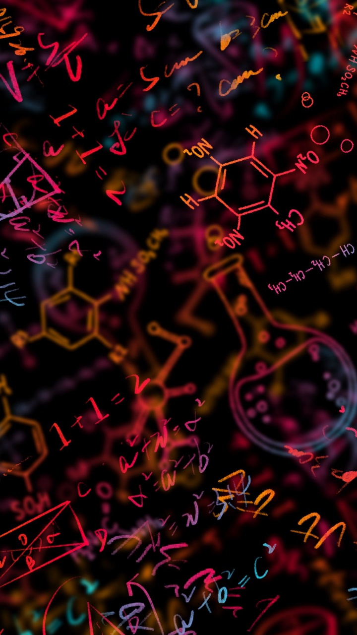 Chemistry, Chemical Formula, Science, Purple, Art. Wallpaper in 720x1280 Resolution