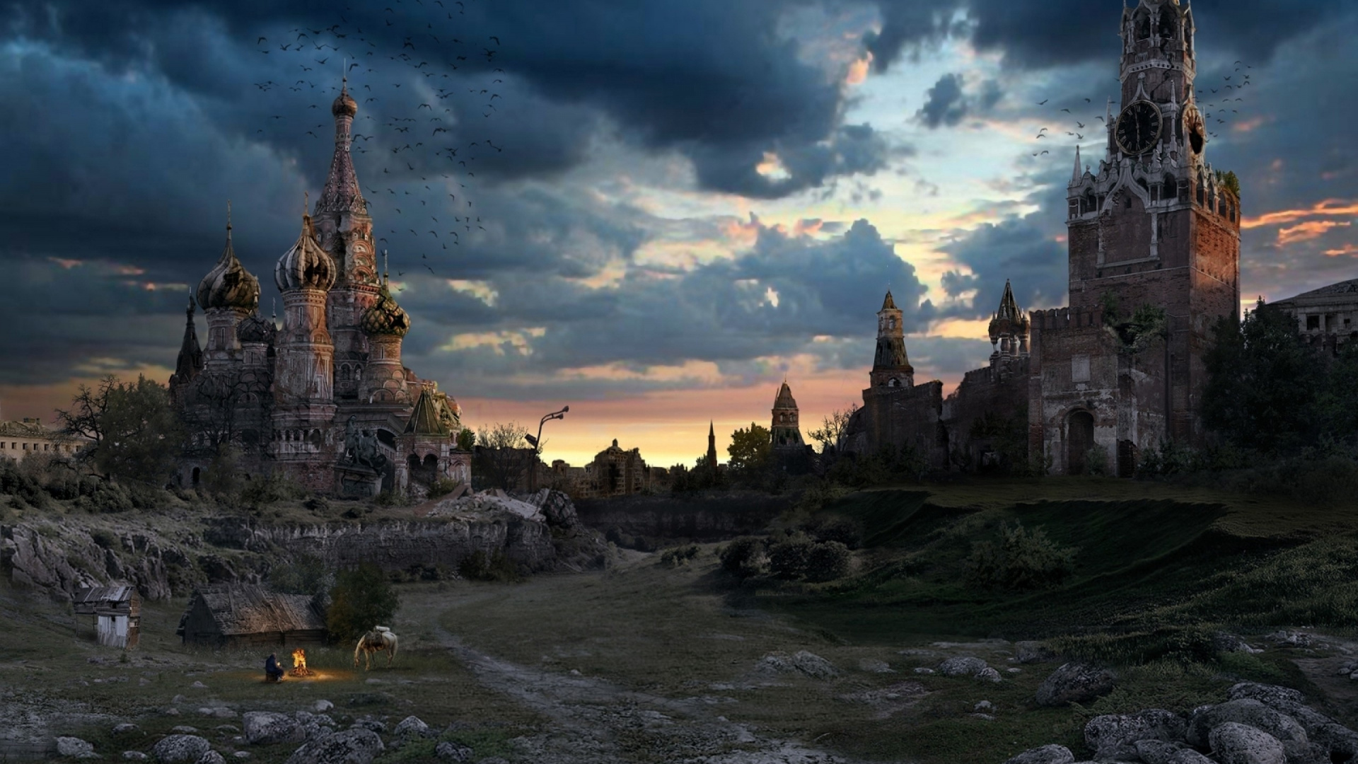 Château en Béton Gris Sous Ciel Bleu Pendant la Journée. Wallpaper in 1920x1080 Resolution