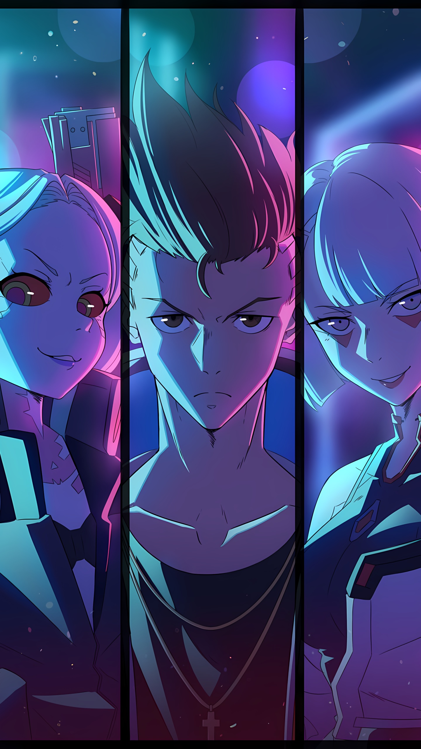 Cyberpunk, Cyberpunk-Edgerunner, Cyberpunk 2077, cd Projekt, Anime. Wallpaper in 1440x2560 Resolution