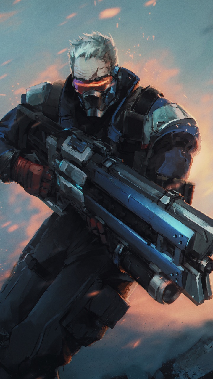 Supervisión, Juego de Pc, Juego de Disparos, Soldado, Ilustración. Wallpaper in 720x1280 Resolution