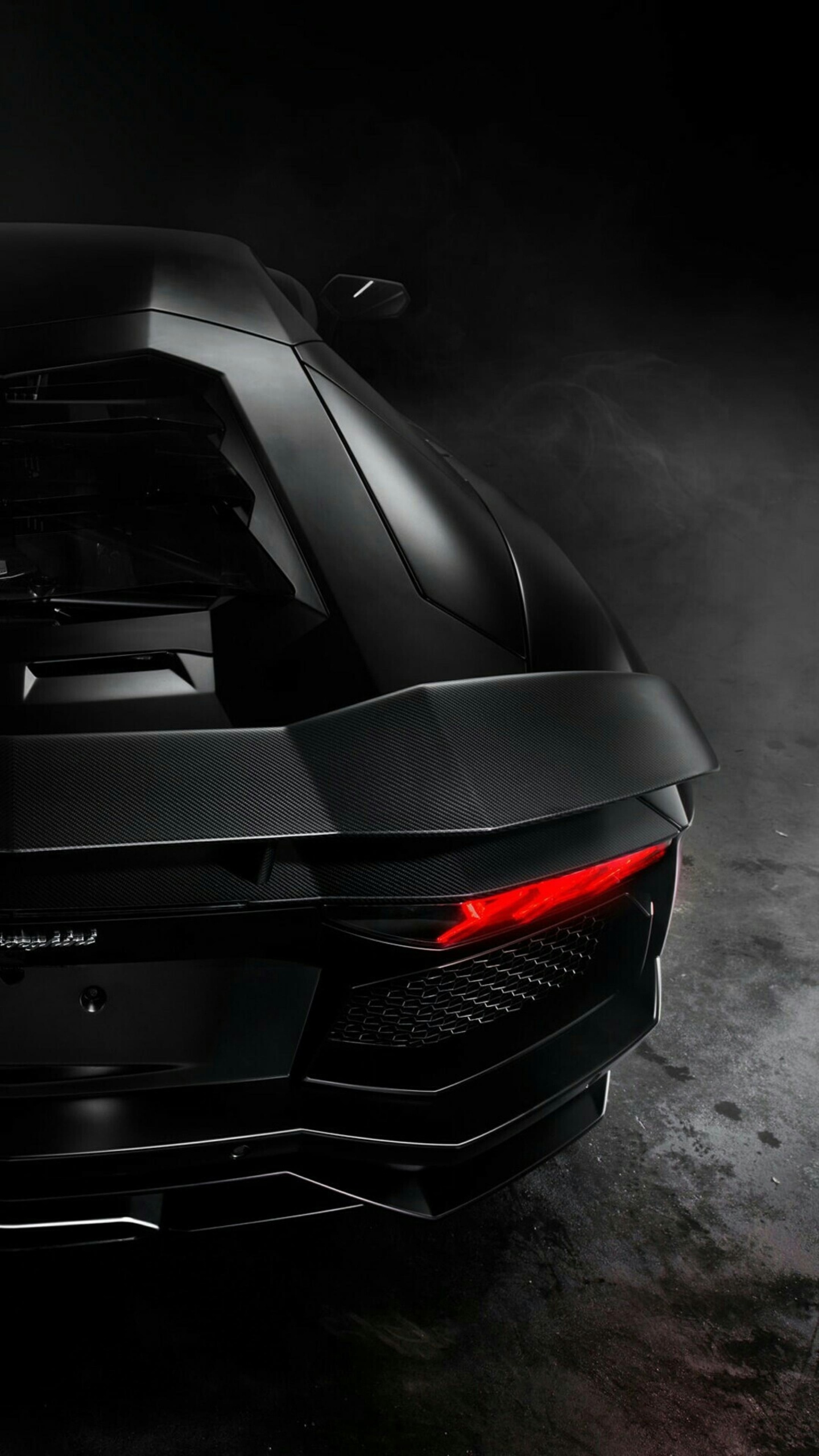 Lamborghini, Coche, Motor, Supercoche, Negro. Wallpaper in 1440x2560 Resolution