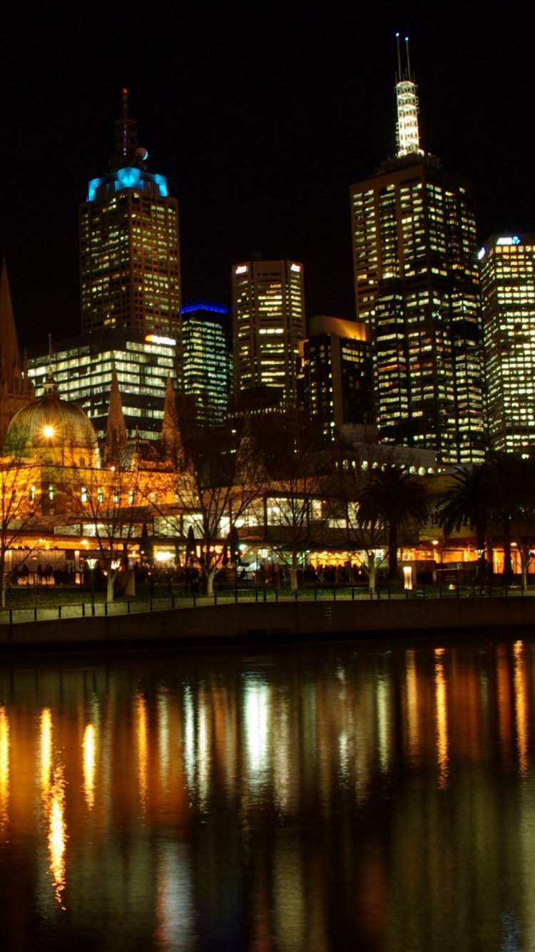 Cityscape, Architecture, Nokia Lumia 630, Water, Skyscraper. Wallpaper in 750x1334 Resolution