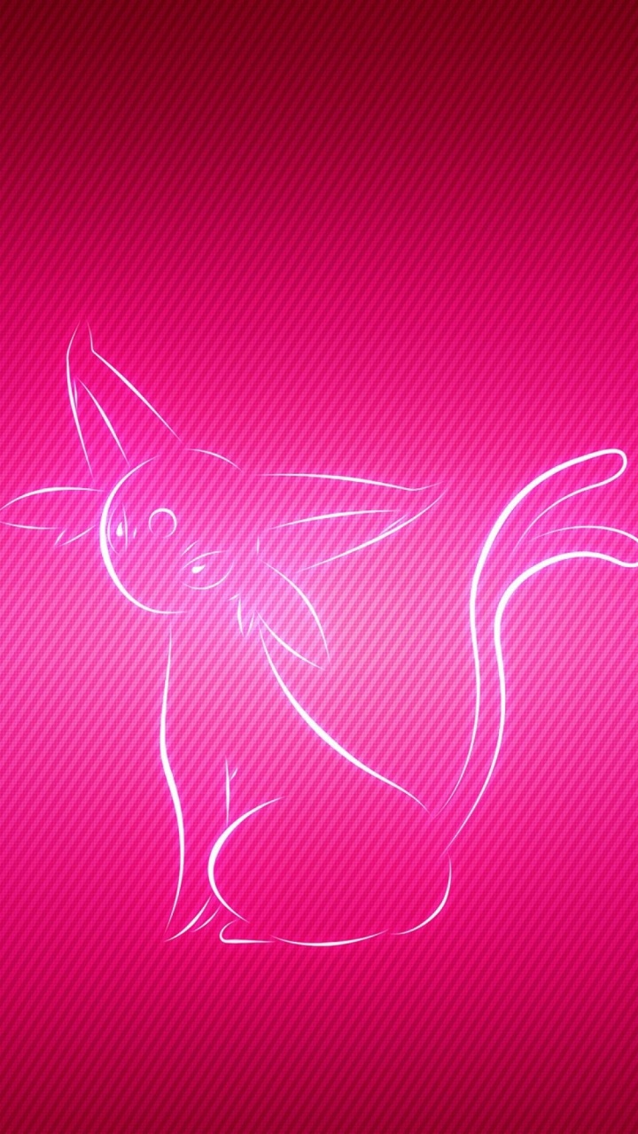 Ilustración de Corazón Rosa y Blanco. Wallpaper in 720x1280 Resolution