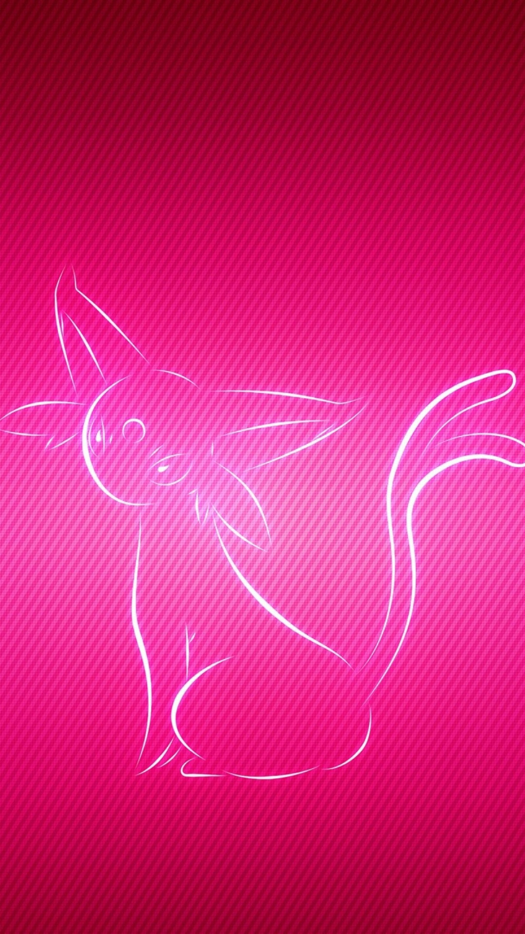 Rosa Und Weiße Herzillustration. Wallpaper in 1080x1920 Resolution