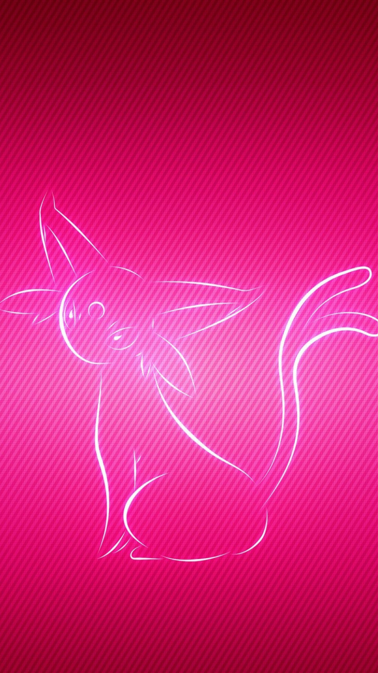 Rosa Und Weiße Herzillustration. Wallpaper in 750x1334 Resolution