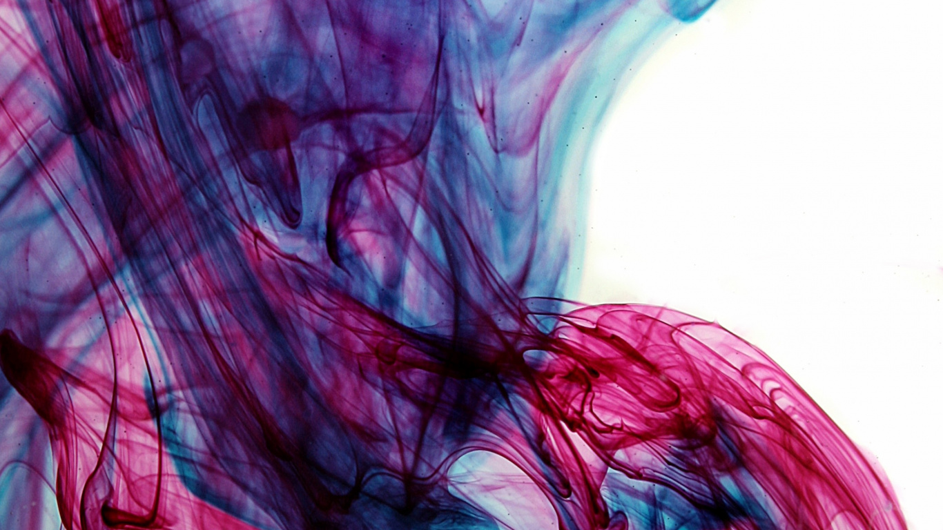 Encre Abstraite, Art, Eau, Illustration, L'art Abstrait. Wallpaper in 1366x768 Resolution