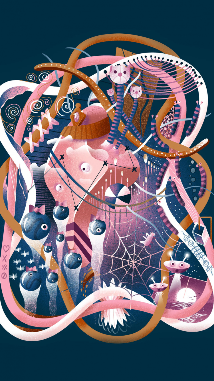 Graphic Design, Digital Art, Art, Drawing, Graphic Designer. Wallpaper in 750x1334 Resolution