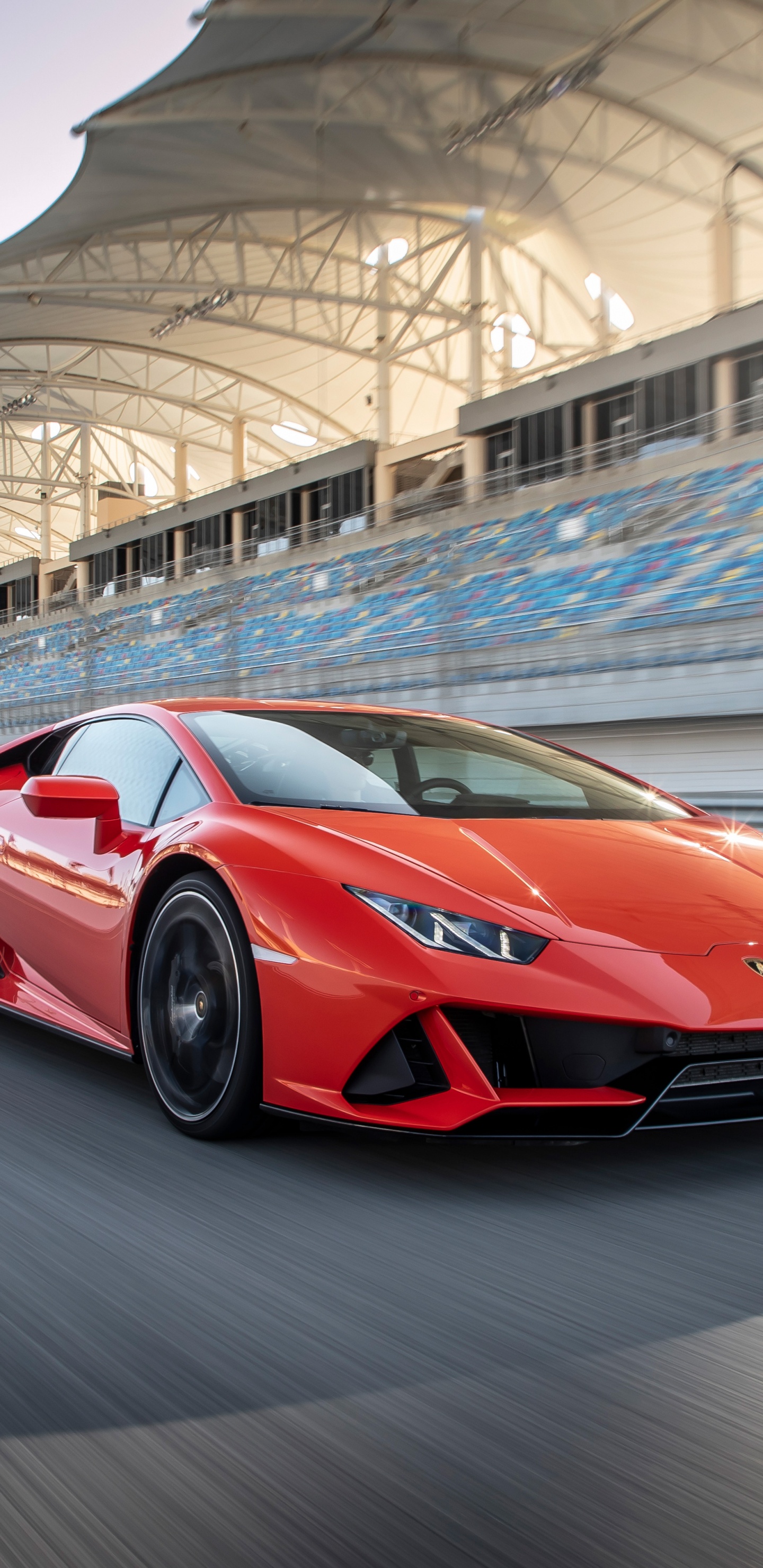 Ferrari Rouge 458 Italia Sur Route. Wallpaper in 1440x2960 Resolution