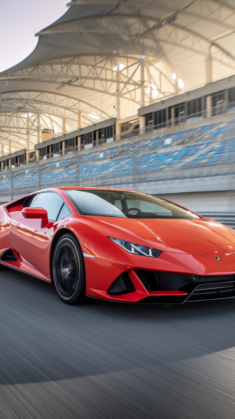 Red Ferrari 458 Italia on Road. Wallpaper in 750x1334 Resolution
