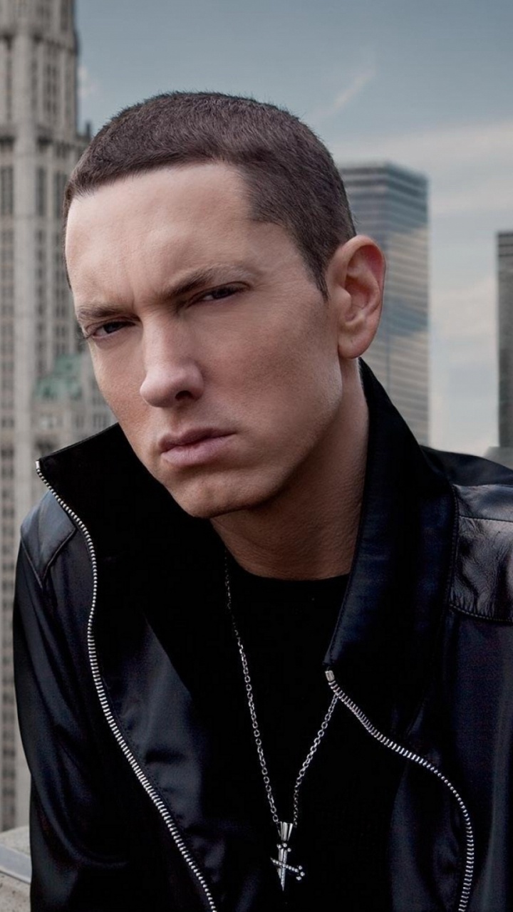 Eminem, The Marshall Mathers Lp, Hip Hop Music, Urban Area, City. Wallpaper in 720x1280 Resolution