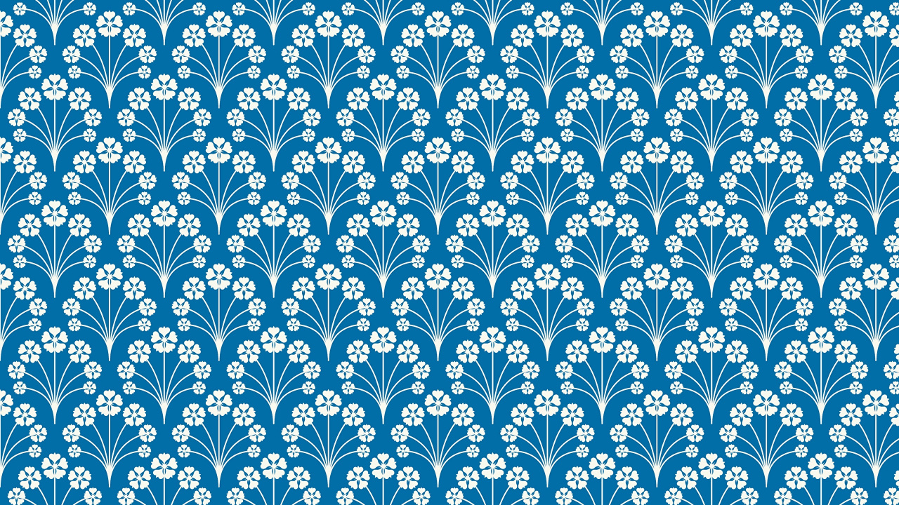 Textile Floral Blanc et Bleu. Wallpaper in 1280x720 Resolution