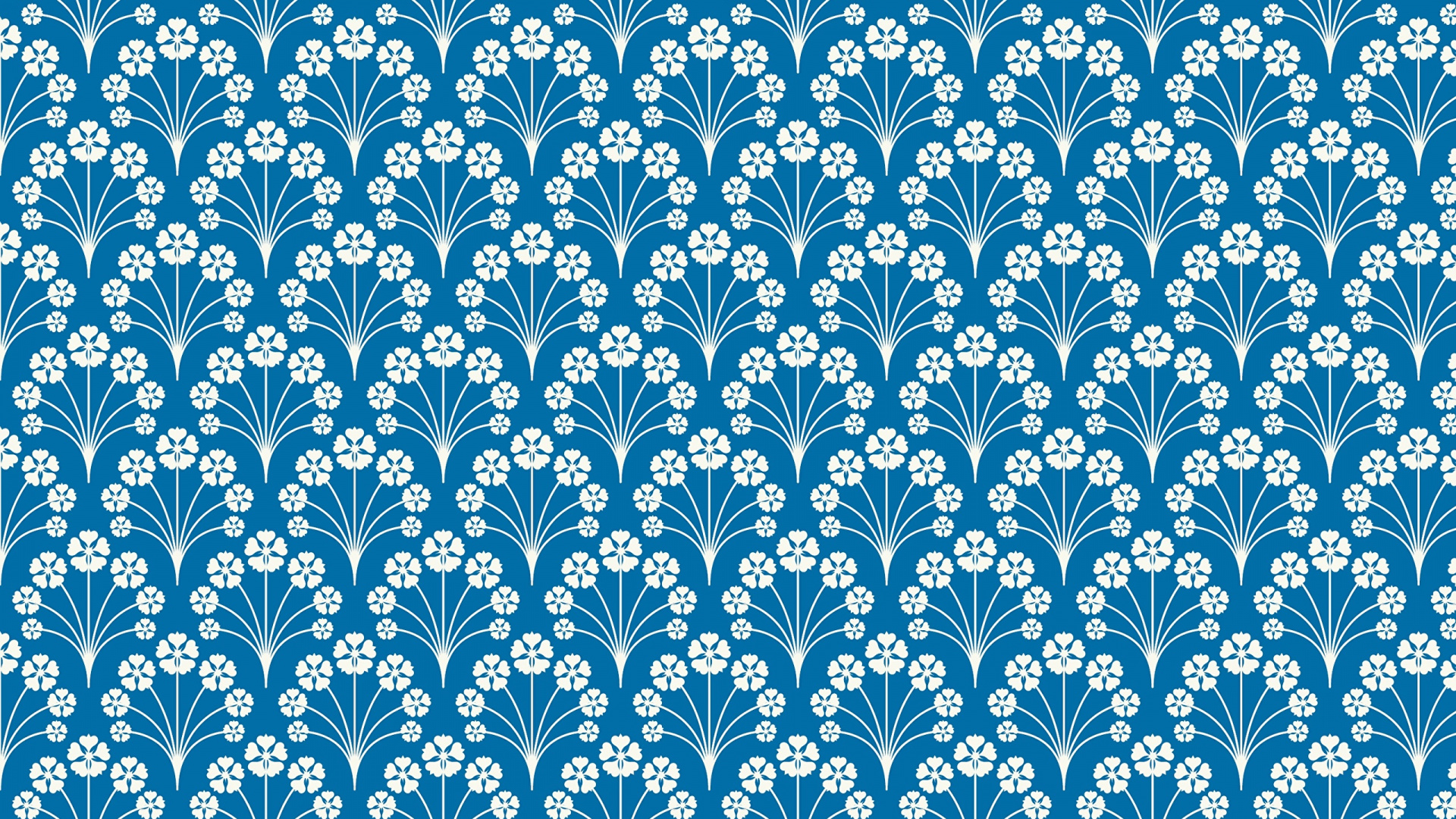 Textile Floral Blanc et Bleu. Wallpaper in 1920x1080 Resolution
