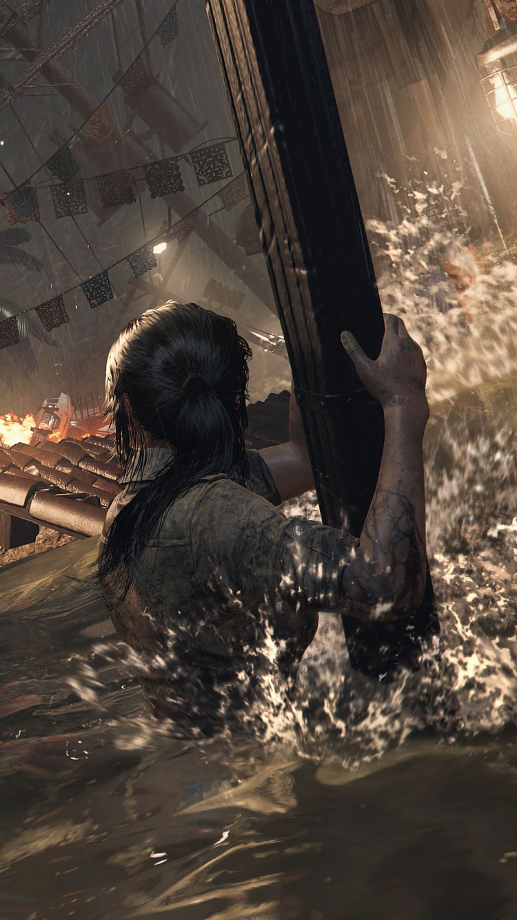 Shadow of The Tomb Raider, Tomb Raider, Rise of The Tomb Raider, Lara Croft, Shooter-Spiel. Wallpaper in 750x1334 Resolution