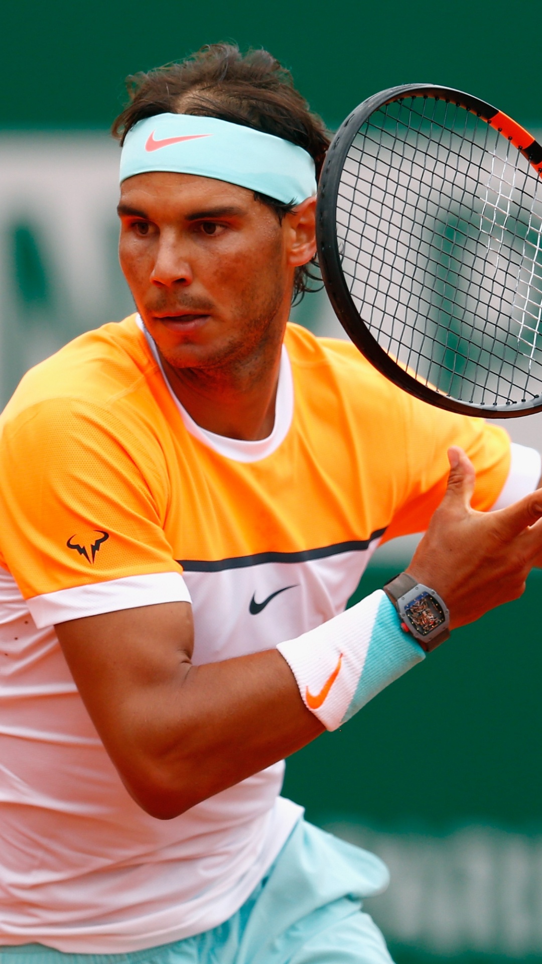 Mann im Gelben Hemd, Der Tennis Spielt. Wallpaper in 1080x1920 Resolution