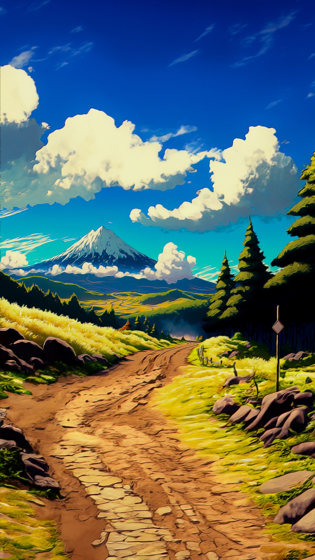 Summit, Painting, Cloud, Plant, Ecoregion. Wallpaper in 1080x1920 Resolution