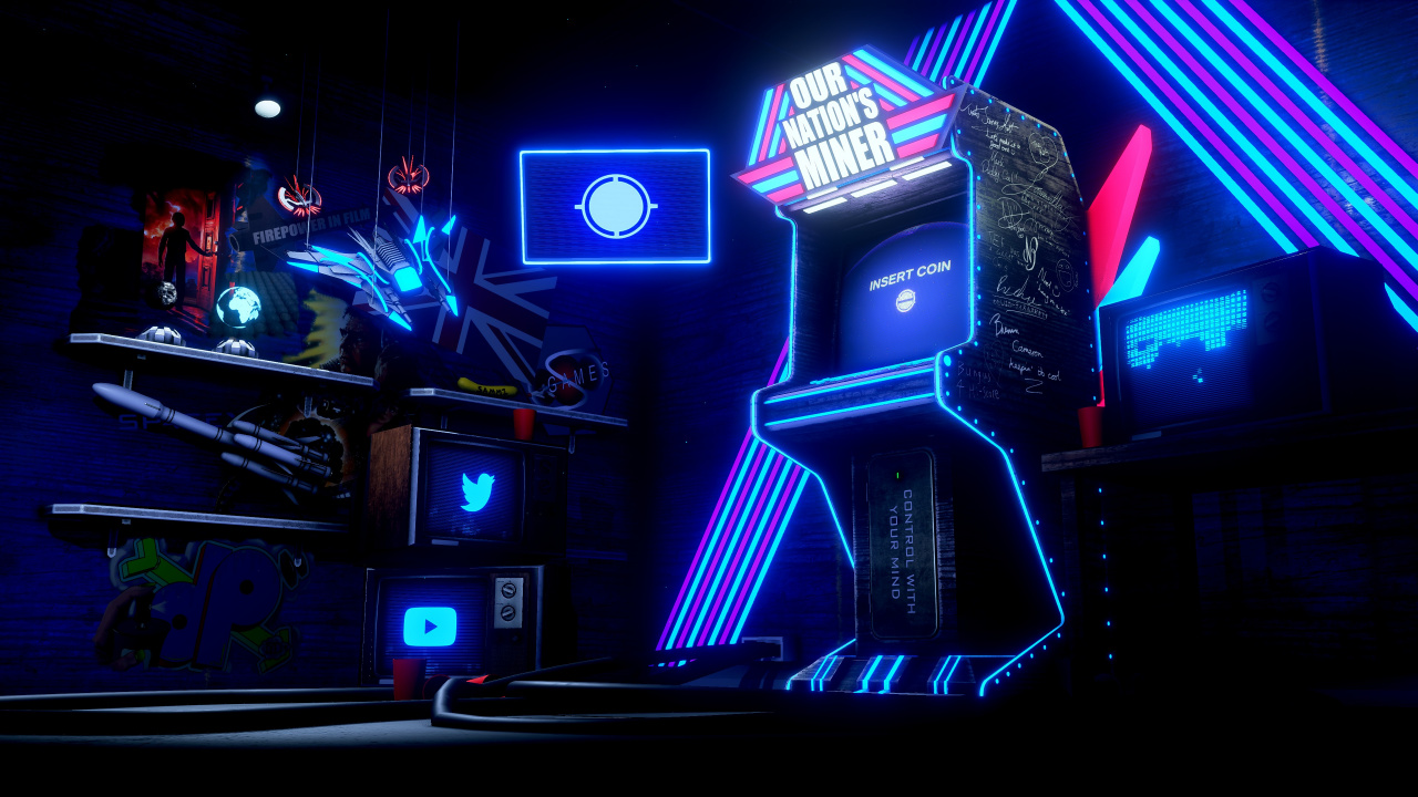 Our Nations Miner, Arcade Game, Entertainment, Purple, Visual Effect Lighting. Wallpaper in 1280x720 Resolution