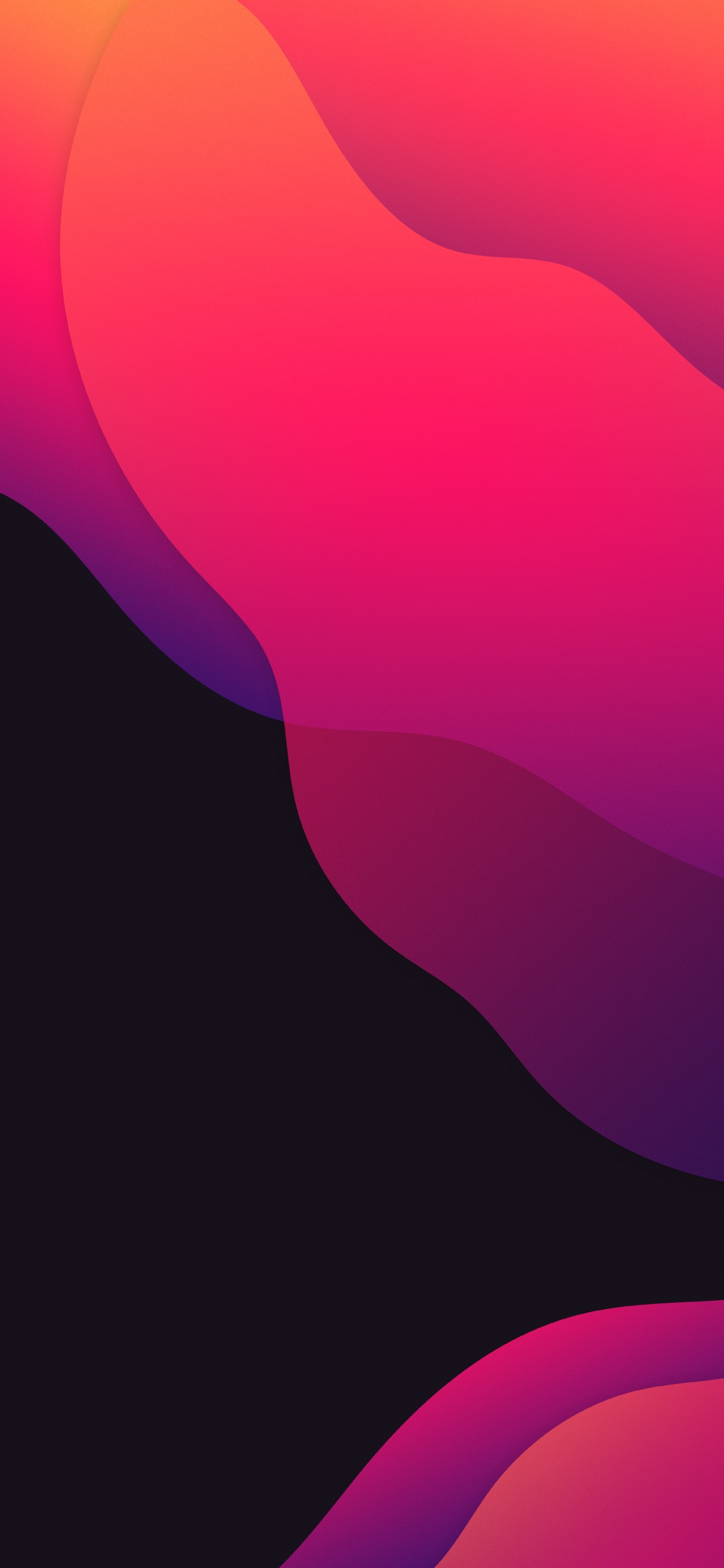 Geometry, Purple, Orange, Pink, Violet. Wallpaper in 1125x2436 Resolution