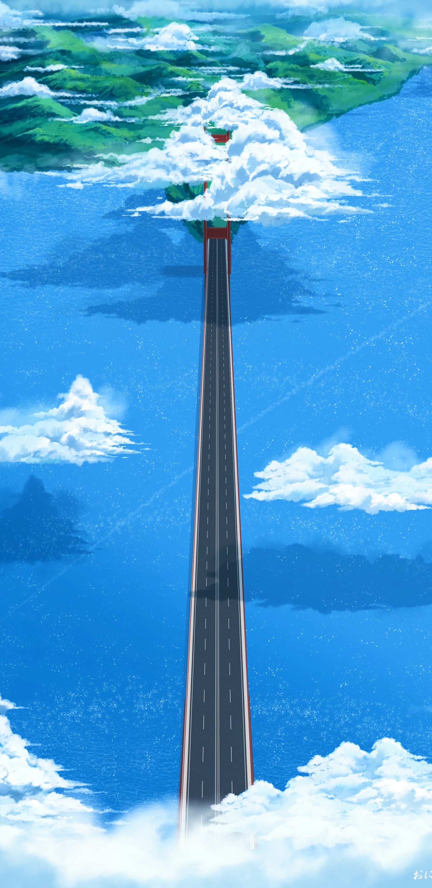 积云, 路灯, 天空, 能源 壁纸 1440x2960 允许