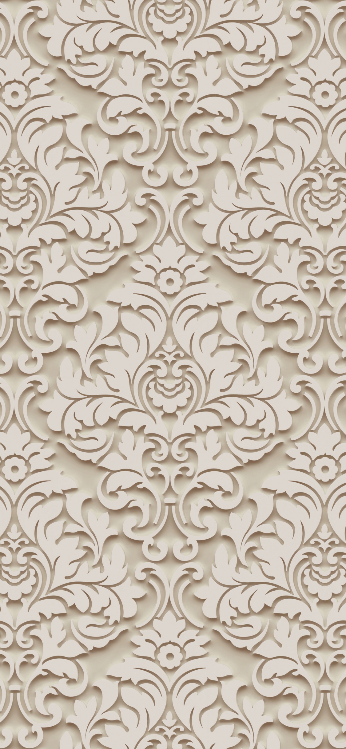 Textile Floral Blanc et Noir. Wallpaper in 1125x2436 Resolution