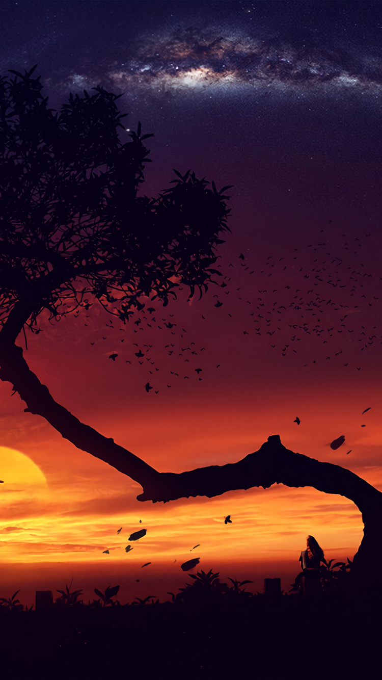 Arte Digital, Arte, la Vida Debe Continuar, Artista, Ambiente. Wallpaper in 750x1334 Resolution