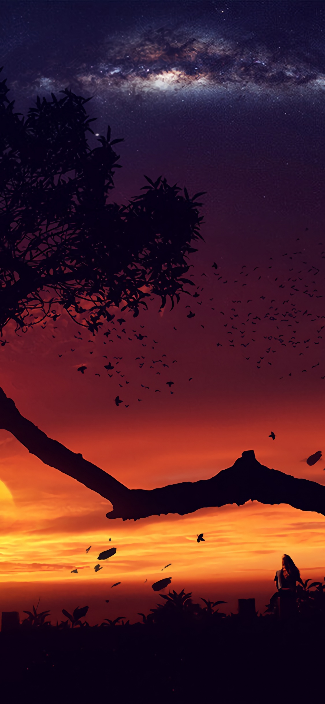 Digital Art, Art, Life Must go On, Tree, Artist. Wallpaper in 1125x2436 Resolution