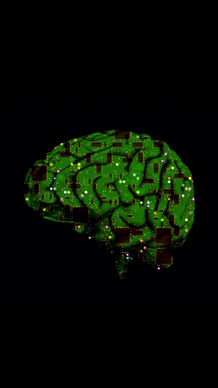 人工智能, 情报, 绿色的, 动画, 球体 壁纸 720x1280 允许