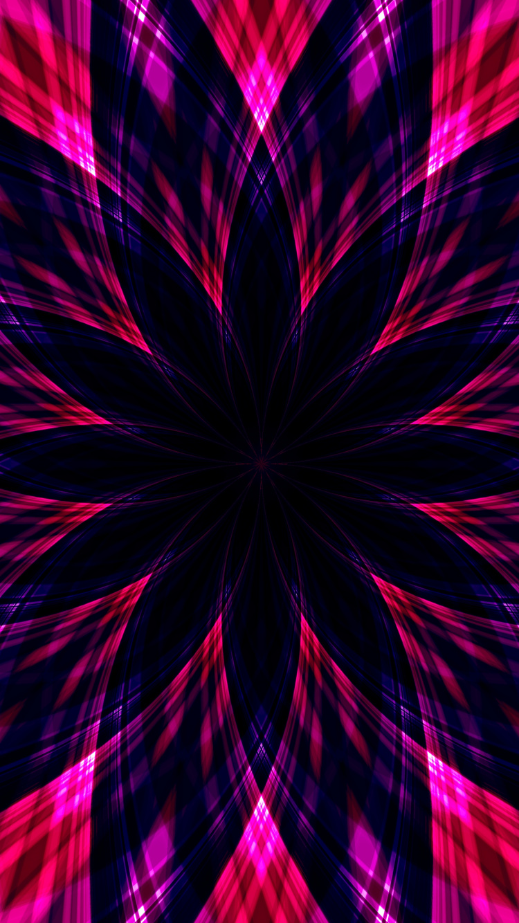 Fractal Art, Vector Graphics, Illustration, Flag of Malaysia, Abstract Art. Wallpaper in 750x1334 Resolution
