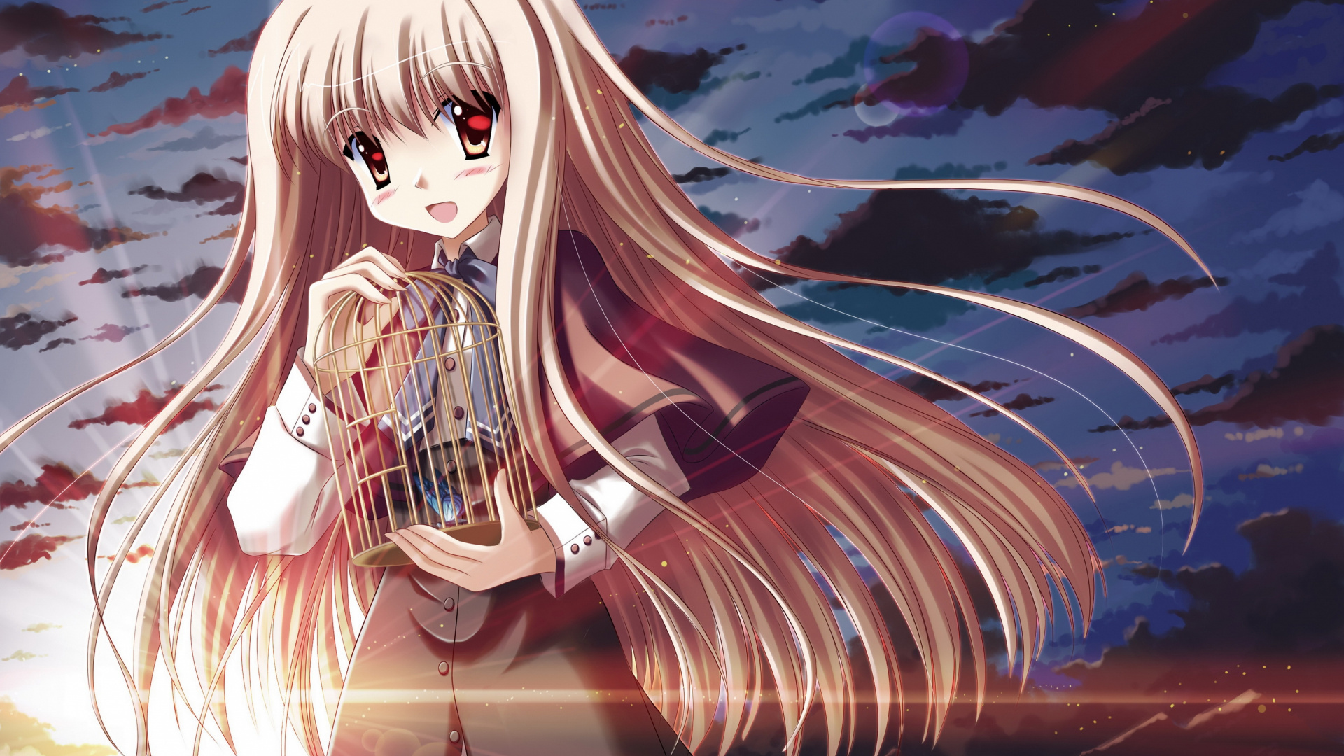 Blondhaarige Weibliche Anime-Figur. Wallpaper in 1920x1080 Resolution