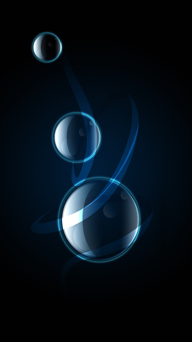 Schwarze Und Weiße Runde Illustration. Wallpaper in 750x1334 Resolution