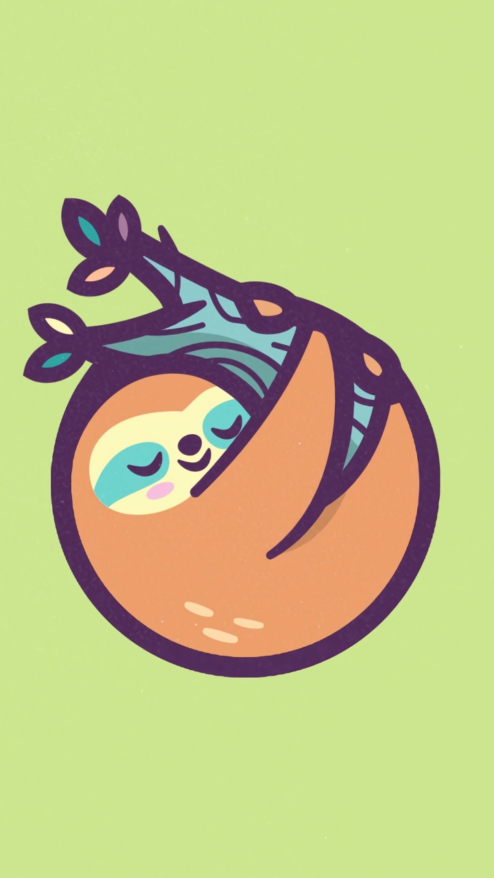 Orange and Black Cat Illustration. Wallpaper in 720x1280 Resolution