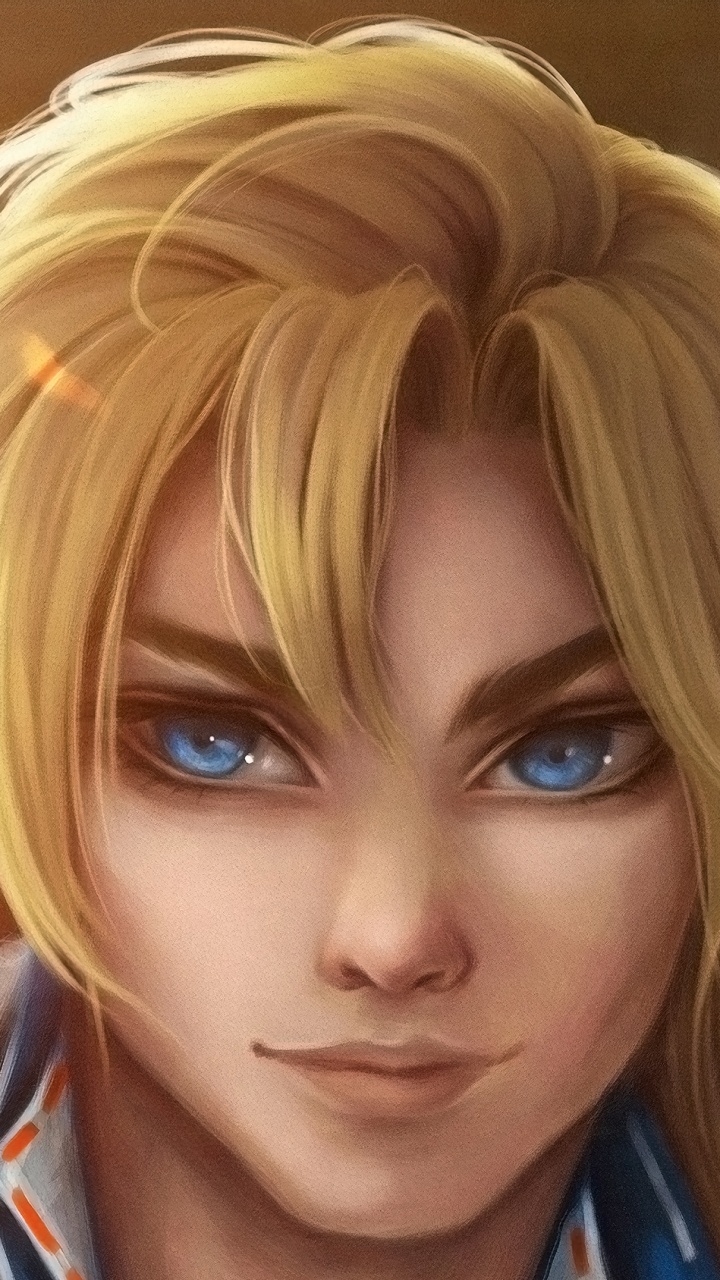 Arte, Cabello, Peinado, Caricatura, Rubia. Wallpaper in 720x1280 Resolution