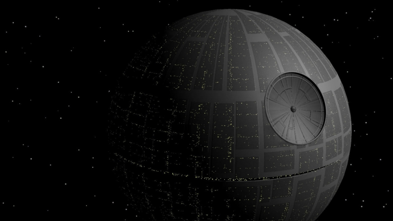 Death Star, Star Wars, Astronomical Object, Outer Space, Atmosphere. Wallpaper in 1366x768 Resolution