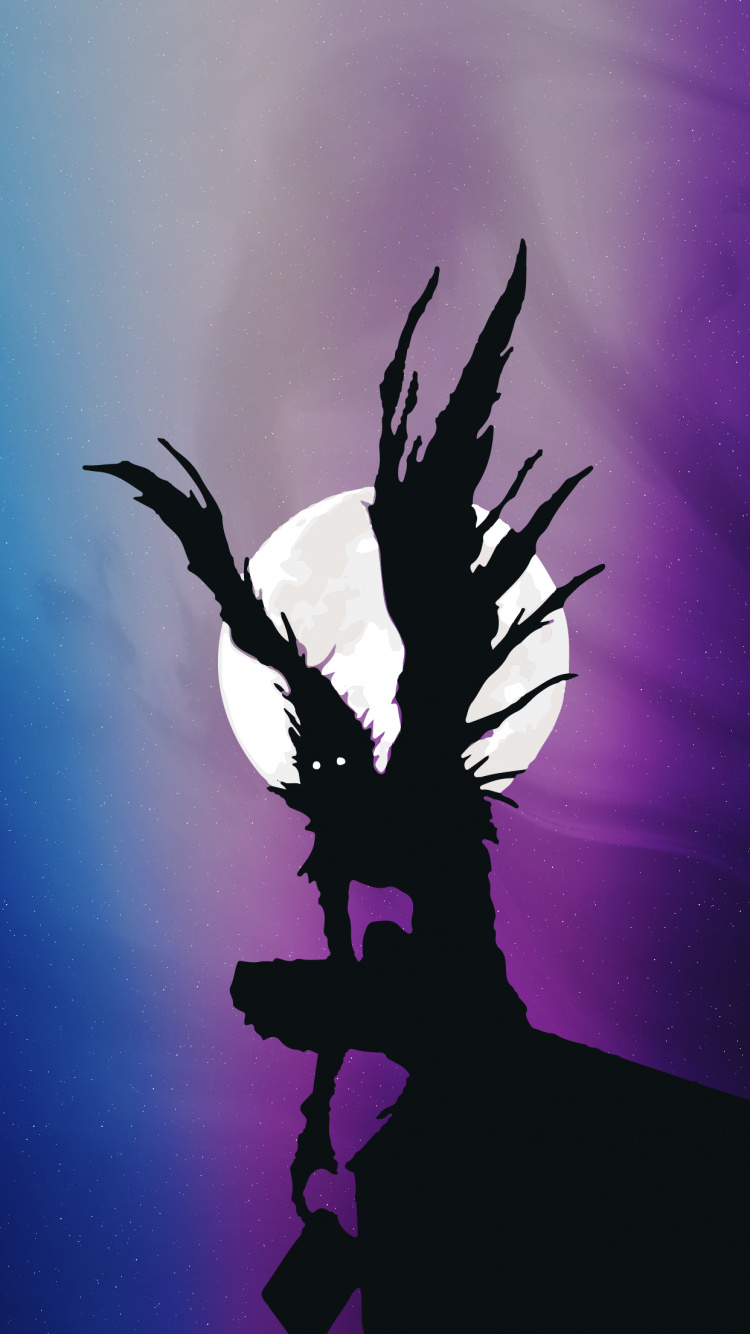 la Nota de la Muerte, Ryuk, Anime, Shinigami, Muerte. Wallpaper in 750x1334 Resolution