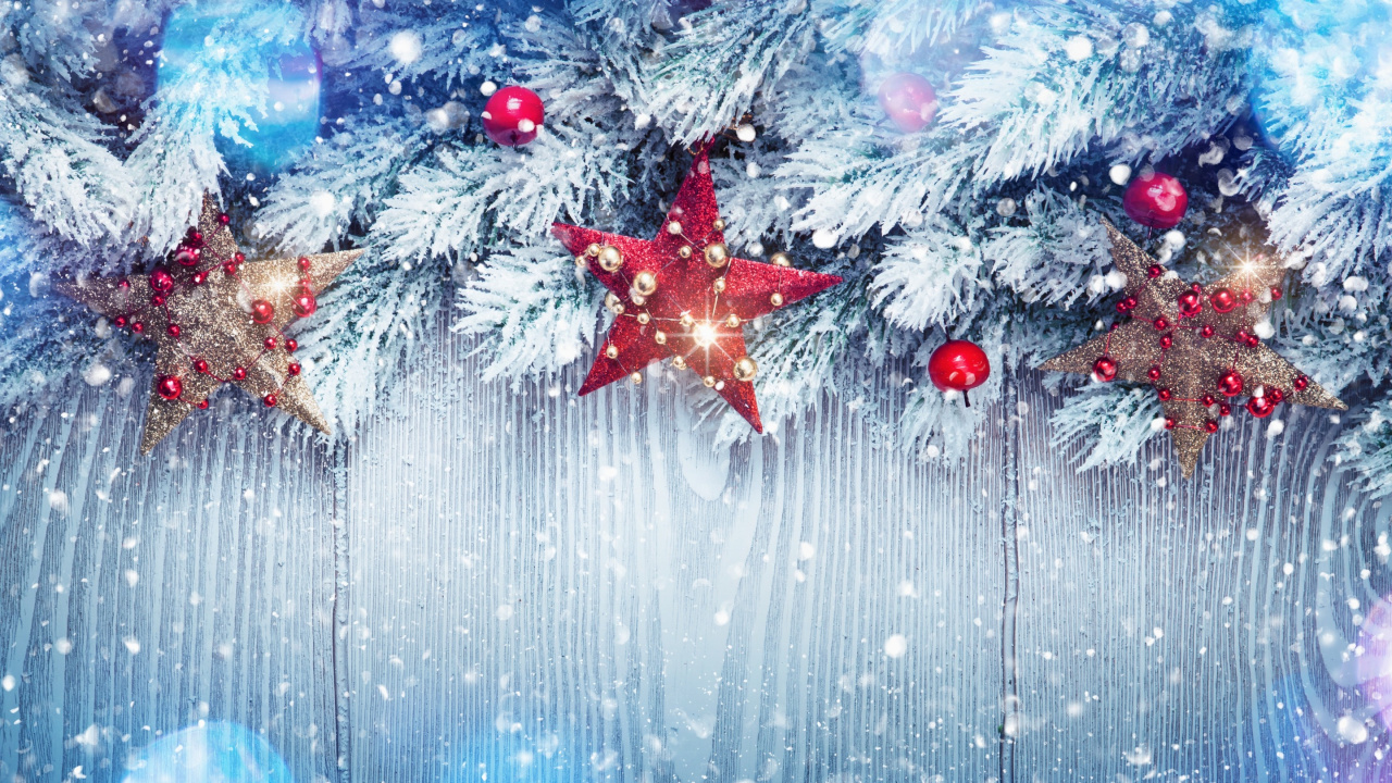 El Día De Navidad, Decoración de la Navidad, Adorno de Navidad, Helada, Invierno. Wallpaper in 1280x720 Resolution