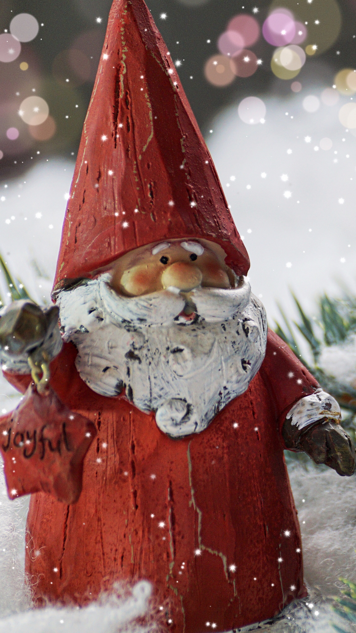 El Día De Navidad, Santa Claus, Ornamento de Césped, Adorno de Navidad, Navidad. Wallpaper in 1440x2560 Resolution