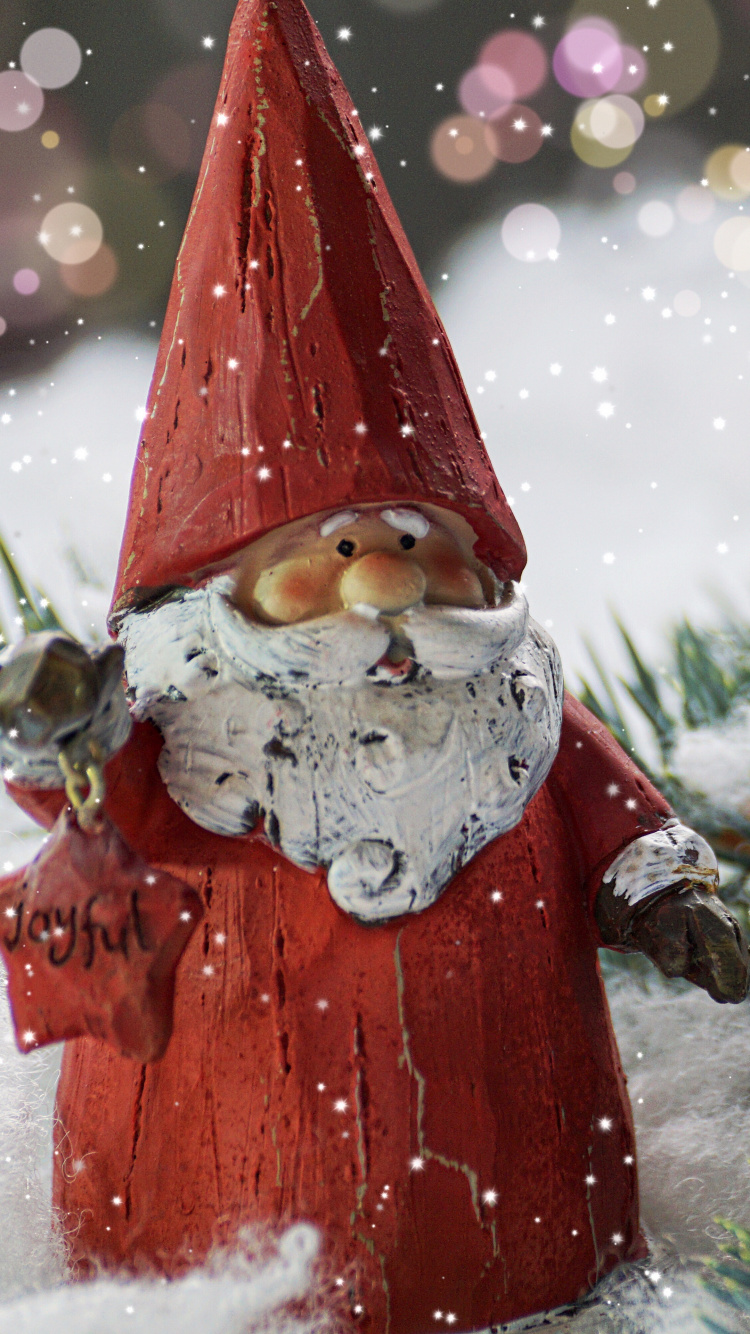 El Día De Navidad, Santa Claus, Ornamento de Césped, Adorno de Navidad, Navidad. Wallpaper in 750x1334 Resolution