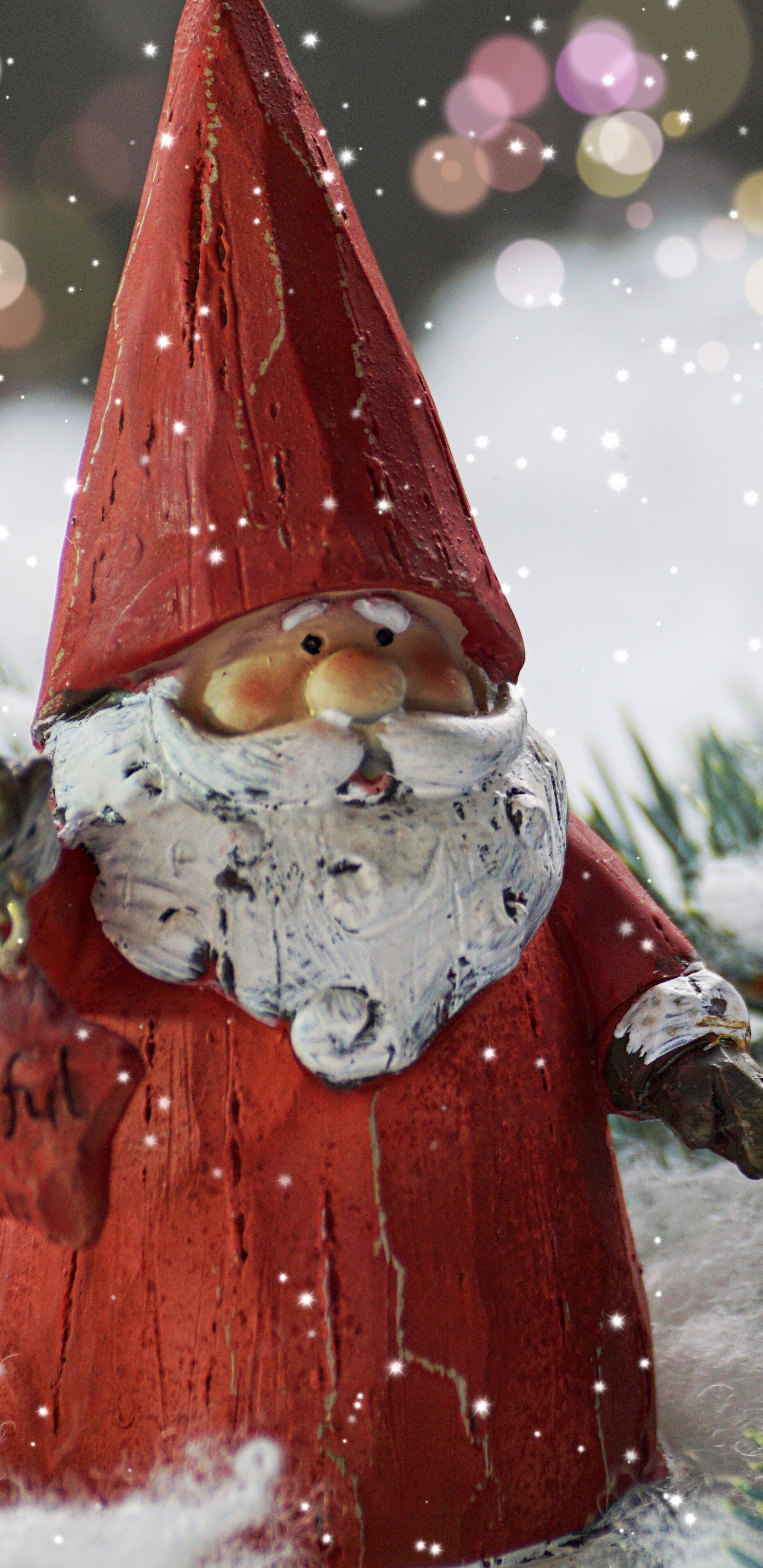 Weihnachten, Weihnachtsmann, Lawn-ornament, Christmas Ornament, Ded Moroz. Wallpaper in 1440x2960 Resolution