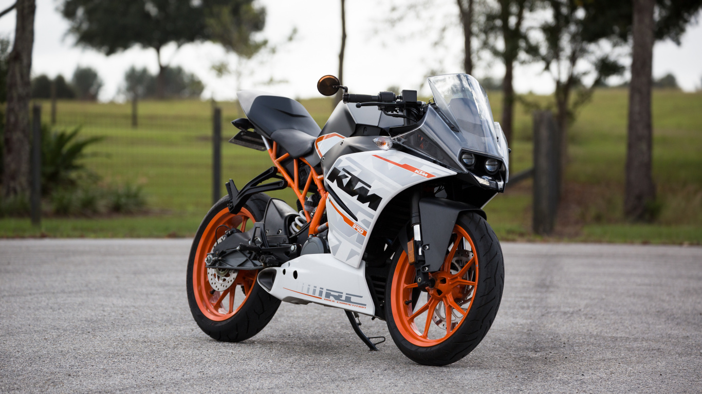 Ktm, Ktm Rc390, KTM390公爵, 自行车, Ktm rc 250 壁纸 1366x768 允许
